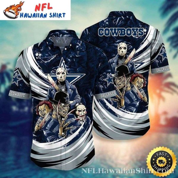 Horror Squad Dallas Cowboys Aloha Shirt – Terrifying Lineup