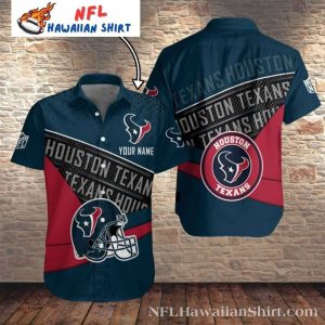 Houston Texans Midnight Pride Personalized Hawaiian Shirt