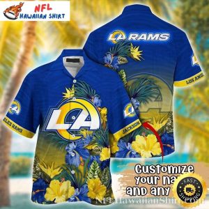 Island Hopper LA Rams Hawaiian Shirt – Nautical Adventure Edition