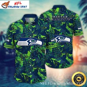 Jungle Fervor Seattle Seahawks Hawaiian Aloha Shirt