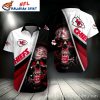 KC Chiefs Skull Rush Customizable Hawaiian Shirt