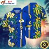 LA Rams Exotic Flora Hawaiian Shirt – Sapphire Jungle Edition