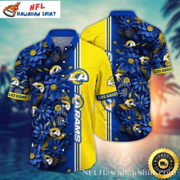 LA Rams Paradise Garden Hawaiian Shirt – Twilight Tropics Edition