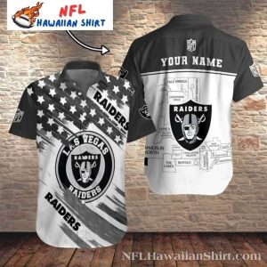 Las Vegas Raiders Map To Victory Custom Name Hawaiian Shirt