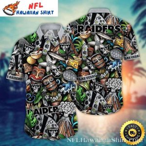 Las Vegas Raiders Tribal Tiki Luau Hawaiian Shirt