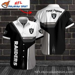 Las Vegas Raiders Two-Tone Elegance Hawaiian Shirt