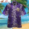 Lavender Luau Minnesota Vikings Hawaiian Shirt