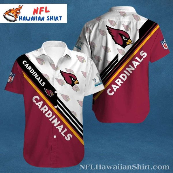 League Legacy Arizona Cardinals Hawaiian Shirt – White Collar Classic Cut