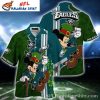 Leprechaun Luck Mickey Mouse Philadelphia Eagles Aloha Shirt