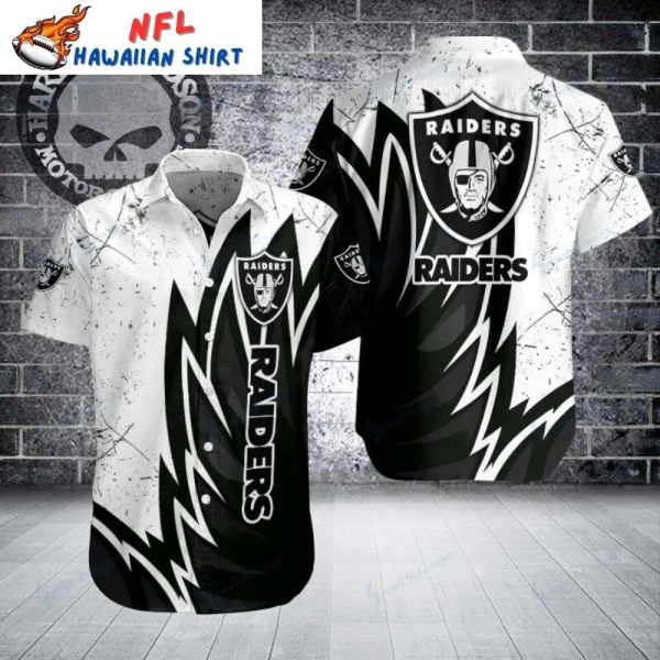 Lightning Strike Las Vegas Raiders Hawaiian Shirt