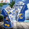 Los Angeles Rams Mickey Magic Hawaiian Shirt – Iconic Character Fun