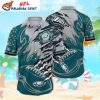 Majestic Eagle Flight Philadelphia Eagles Aloha Shirt