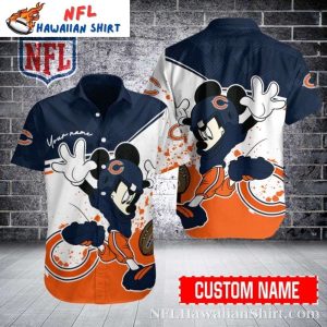 Mascot Mashup – Playful Mickey Bears Fan Personalized Hawaiian Shirt