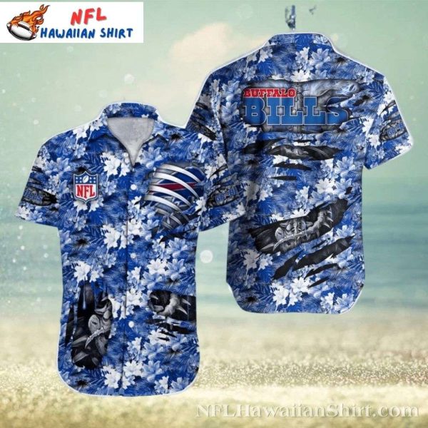 Men’s Buffalo Bills Floral Emblem Aloha Shirt