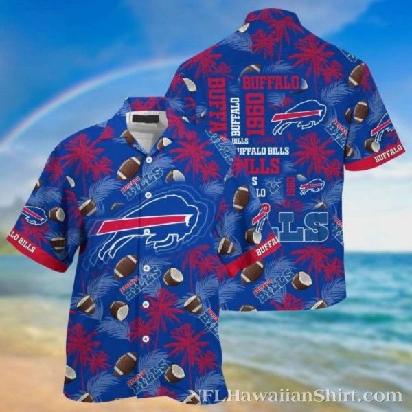 Men’s Buffalo Bills Tropical Touchdown Hawaiian Shirt