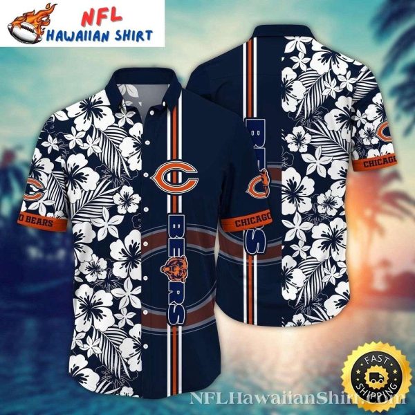 Midnight Floral Lineup – Chicago Bears Tropical Hawaiian Shirt