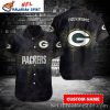 Monochrome Gridiron Green Bay Packers Hawaiian Shirt