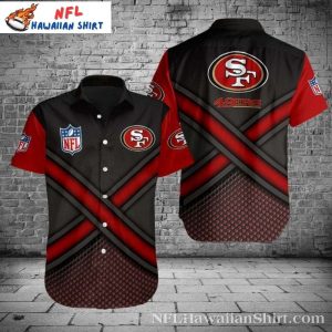 Monochrome Momentum 49ers Hawaiian Shirt – Striking Contrast Edition