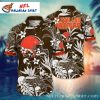 Monochrome Playbook Flower Cleveland Browns Hawaiian Shirt