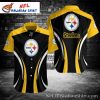 Monochrome Sleek – Pittsburgh Steelers Hawaiian Shirt