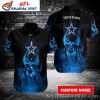 Mystic Flame Dallas Cowboys Skull Hawaiian Shirt