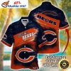 NFL Metal Pattern Chicago Bears Hawaiian Shirt