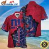 NY Giants Sun-Kissed Floral Elegance Hawaiian Shirt