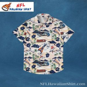 Nautical Broncos Escape – Hawaiian Broncos Shirt With Sailing Imagery