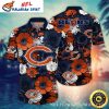 Navy Night Roses – Chicago Bears Hawaiian Shirt