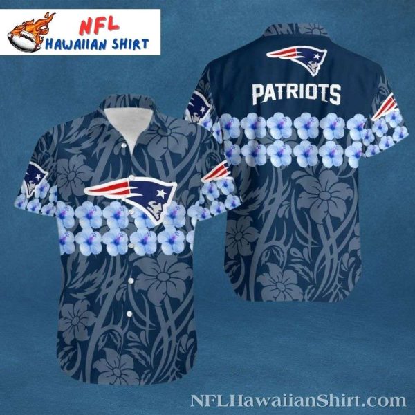 New England Patriots Floral Lei Hawaiian Shirt – Team Spirit With A Floral Twist