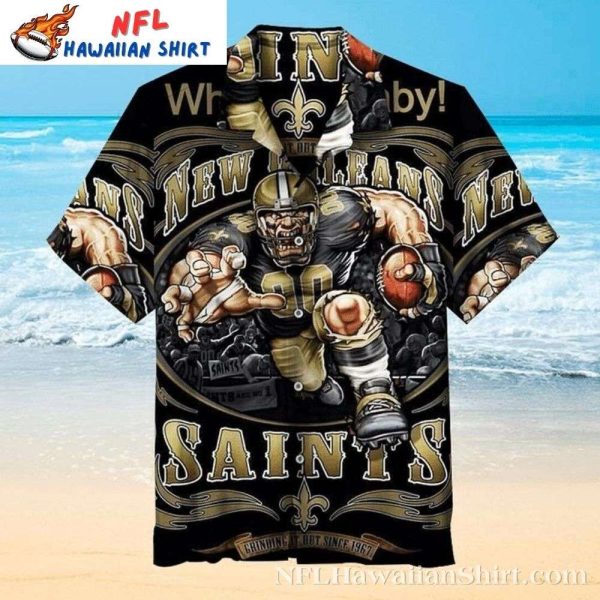 New Orleans Saints Game Day Rush Vibrant Hawaiian Shirt