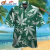 New York Jets Logo Print Cannabis Hawaiian Shirt – Perfect Gift For Him