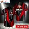 Niners Gearhead Red Machination Custom Name Hawaiian Shirt