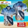 Oceanfront New England Patriots Customizable Aloha Shirt