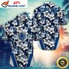 Oceanic Blue Floral Indianapolis Colts Hawaiian Shirt