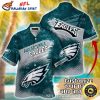 Oceanic Metal Pattern Philadelphia Eagles Hawaiian Shirt