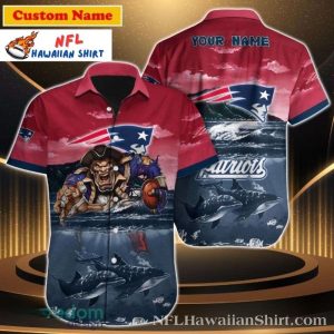 Ocean’s Game – Personalized New England Patriots Marine Life Hawaiian Shirt