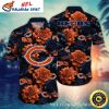 Orange Floral Defense – Hawaiian Chicago Bears Shirt