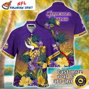 Paradise Escape NFL Hawaiian Vikings Shirt