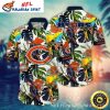 Parrot Paradise – NFL Chicago Bears Fan Hawaiian Shirt