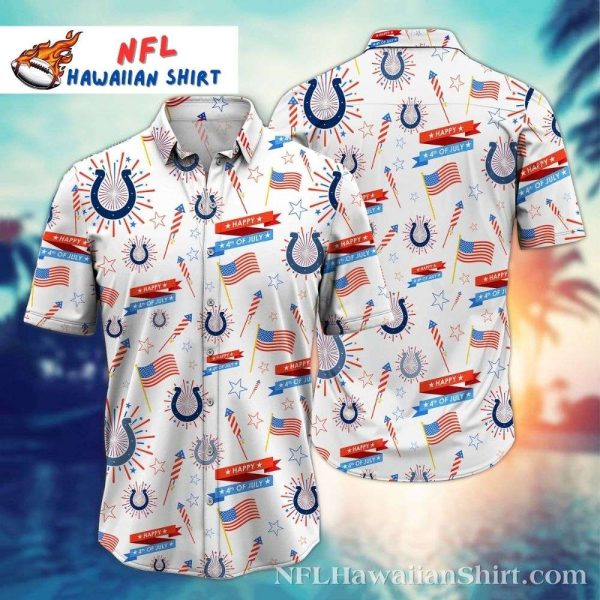 Patriotic Play – Indianapolis Colts Independence Day Hawaiian Shirt