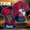 Patriotic Surge – New England Patriots Custom Name Hawaiian Shirt With Team Mascot