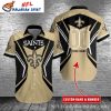 Personalized Black And Gold – New Orleans Saints Hawaiian Shirt Mens