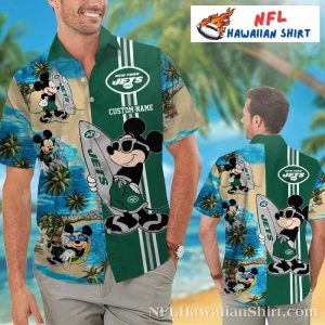 Personalized New York Jets Mickey Hawaiian Shirt