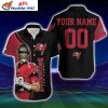 Personalized Quarterback Glory – Tom Brady Posture Tampa Bay Buccaneers Hawaiian Shirt