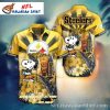 Pittsburgh Steelers Cheerful Canine Quarterback – Snoopy Hawaiian Shirt