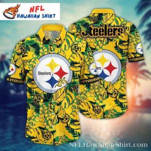 Pittsburgh Steelers Citrus Floral Blast Steelers Hawaiian Shirt