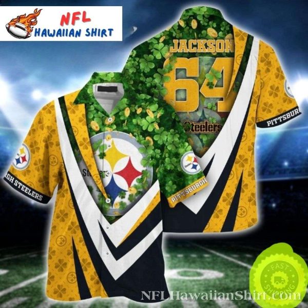 Pittsburgh Steelers Lucky Clover Game Day Hawaiian Shirt