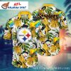 Pittsburgh Steelers Parrot Paradise Tropical Hawaiian Shirt