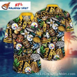 Pittsburgh Steelers Surf And Turf Tailgate Hawaiian Shirt